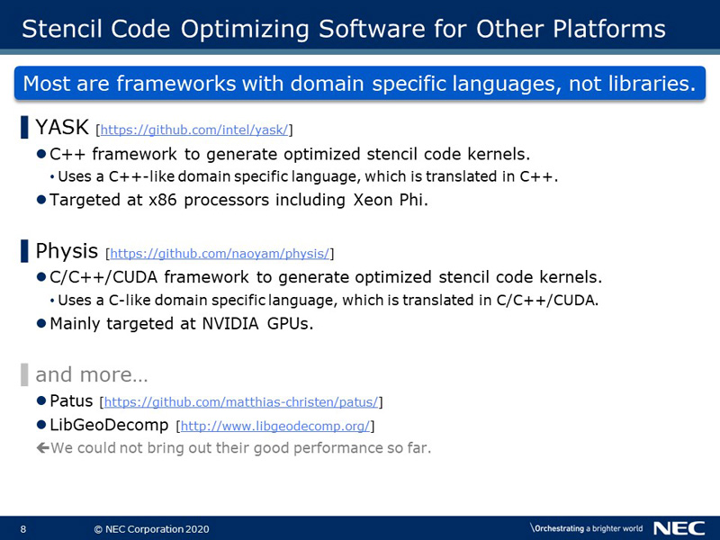 Stencil Code Optimizing Software for Other Platforms